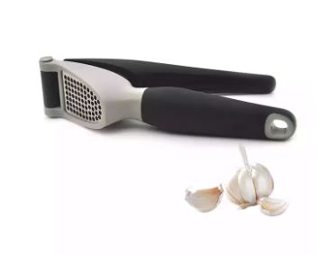soft-Handled Garlic Press Built-in Cleaner Kitchen tool Press Grips
